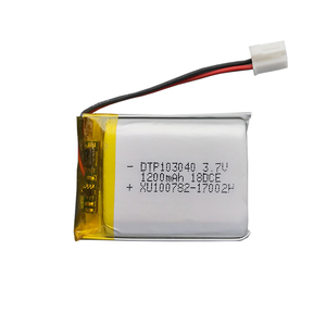 แบตเตอรี่ลิเธียมโพลิเมอร์ KC CB Approved DTP 103040 3.7V 1200mAh ที่เหมาะสม - Product Image 1