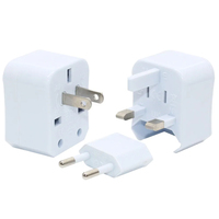 Adaptateur de voyage global 3-en-1 avec fonction PD Prise de conversion universelle pour prises électriques AU/EU/UK/US Port DC pour le voyage