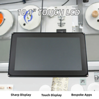 Software personalizado Pantalla táctil de alta resolución de 10,1 pulgadas Monitor LCD Control de calidad de aire y agua industrial Interfaz USB Nuevo