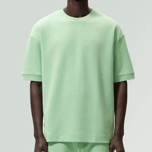 Camiseta Casual de Cuello Redondo de Algodón Grueso, Camisetas Holgadas con Logotipo Personalizado, Camisetas Extra Grandes de Alta Calidad para Hombre - Product Image 1