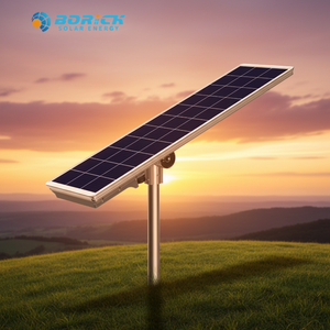 Lampe solaire de rue 100W adaptée, étanche IP67, en aluminium moulé sous pression, tout-en-un, LED, pour extérieur - Product Image 1