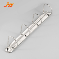 Clip de reliure de bloc-notes perforé facile à enlever antirouille 4 boucles en D fournitures de bureau en métal durable