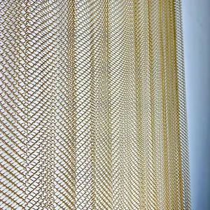 Stainless Steel Metal Mesh Curtains: Metal Mesh Curtains Made Of Stainless Steel Providing Better Durability And Rust Resistanc