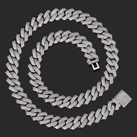 Collier Hip-hop Zirconium Tendance Chaîne Cubaine 14mm en Cuivre pour Hommes – Cadeaux Personnalisés – Bijoux de Dropshipping HQ les Plus Vendus