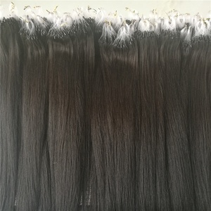 Virgen sin procesar humano peruano anillo de Micro Loop extensiones de cabello - Product Image 4