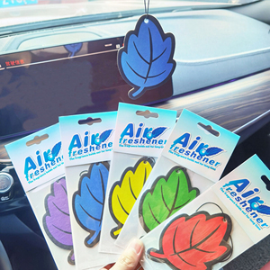 Paper Car Hanging Long Lasting Fragrance <b>Tablet</b> Custom Maple Leaf Shape Multi-scented Car air Freshener - Product Image 2