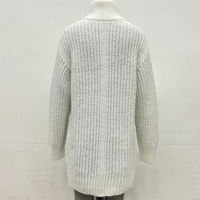 Casio Custom 2025 – Cardigan tendance pour femme, hiver, devant ouvert, pull tricoté à manches longues, fermeture éclair épaisse, collection automne