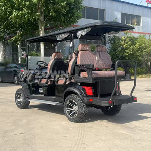 Voiturette de golf électrique 2 places au design extérieur luxueux, avec éclairage décoratif LED aux couleurs tendance, idéale pour villa - Product Image 5