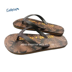 Hot promotionnel hommes maison logo personnalisé été plage style tongs pantoufles concepteur meilleur prix plat diapositives pantoufles - Product Image 3
