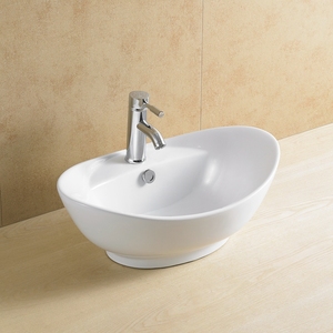 HS-8032 Modern Oval Design <strong>Hand</strong> <strong>Wash</strong> Sink Triple Bathroom Sink <strong>Set</strong> for Hotels Easy Clean Toilet Sink - Product Image 2