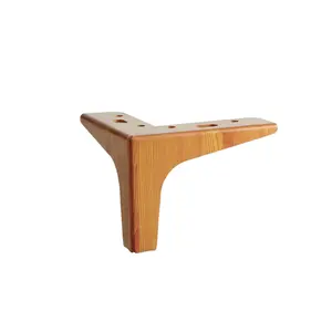 高品质廉价现代木纹Y形3星腿实木沙发桌腿