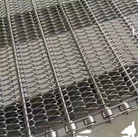 Nastro a Catena in Acciaio Inossidabile Intrecciato NingDa, Resistente all'Olio e al Calore per Linee di Pulizia Friggitrici Alimentari, 20m/min, 1 Anno di Garanzia