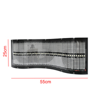 Feiyueyue DMX512 Lumière matricielle en forme de S LED RGB 0.2W+SMD7070 Blanc 3W Bande de pixels à surface courbe Lumière stroboscopique pour scène Bar