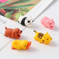 Protector de Cable con Diseño de Animalito de Dibujos Animados, Cubierta Anti-Rotura Universal para Cables de Carga, Adorable Tapa Protectora para Cable de Datos con Forma de Animal