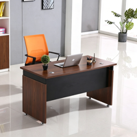 Bureau de direction moderne avec tiroirs, table d'ordinateur en bois pour manager, mobilier de bureau à domicile, poste de travail