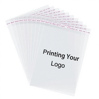Sacs à vêtements en T-shirt recyclables avec impression de logo personnalisée, épaisseur 0,3 mm, emballage transparent en BOPP refermable pour vêtements, chaussures, chaussettes