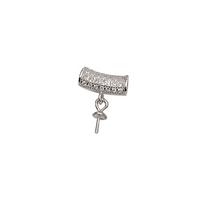 Pendentif polyvalent en argent S925, accessoire personnalisable DIY, support vide, design simple à suspendre pour composants de bijoux - Product Image 5