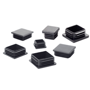 Tapones de plástico cuadrados GOFAI GF-S01 de alta calidad de 1/2'', 1'', 1 1/4'', 1 1/2'', 2'', 3'' para orificios de muebles, tubos metálicos y patas/cubiertas de sillas - Product Image 2