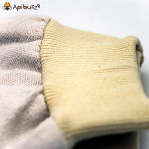 ถุงมือผึ้งหนังแพะที่ดีที่สุดสำหรับการขายถุงมือเลี้ยงผึ้งพร้อมยางหุ้มข้อผ้าใบวัสดุสำหรับผึ้ง - Product Image 2