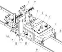 Machine de découpe à gaz droite portable FyeBoon de haute qualité Cg1 30, 220/110V, précision de 1 mm