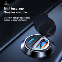 Usine directe métal Double Port USB chargeur de voiture 2.4A allume-cigare Mini adaptateur secteur