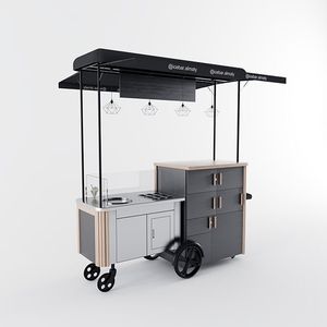 <span class=keywords><strong>Chariot</strong></span> mobile moderne en métal et <span class=keywords><strong>bois</strong></span> pour bar à parfums domestique, <span class=keywords><strong>chariot</strong></span> à café pour hôtel et restaurant, OEM ODM - Product Image 2