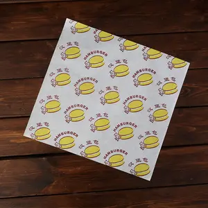 披萨食品包装包装纸熟食店食品包装涂布纸防水包装汉堡定制防油包装纸
