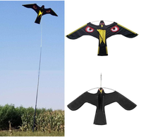 Cerf-volant répulsif pour oiseaux de jardin, cerf-volant en tissu nylon, dispositif de répulsion pour la décoration de jardin, ferme, cour