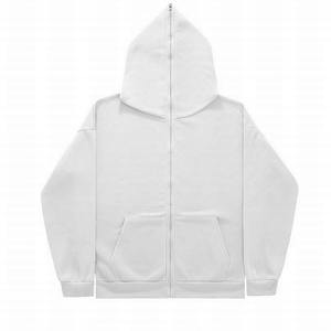 Fabricante de ropa personalizado Sun Faded Pullover 450 Gsm Sudadera con capucha 100% algodón cara completa doble bidireccional Zip up Hoodie - Product Image 2