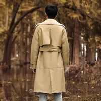 NAFA OEM Chic Oversize Cozy Merino Lamb Sheep Fur Shearling Abrigo largo de invierno para hombre con comodidad