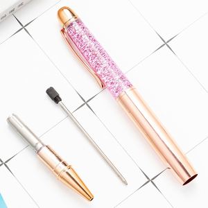DIY Quicksand Gel <b>Pen</b> New Arrival Fashionable <b>Gold</b> Powder Dazzling Colorful Metal Crystal Gift Oil Plastic Portable Silk Screen - Product Image 4