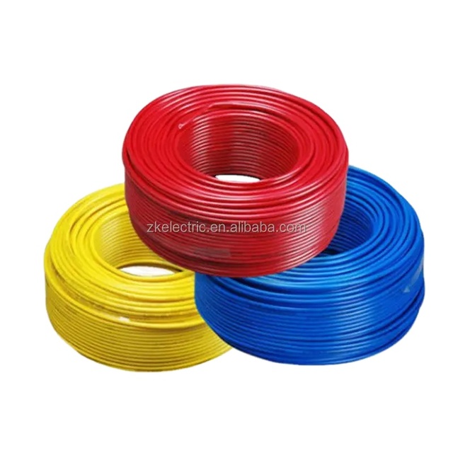 1.5mm 2.5mm 4mm 6mm 10mm Single Copper Silicone House Electrical Wiring Cable and Wire Price Building Wire