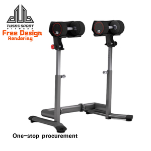 Soluzione Pratica e Sicura per lo Stoccaggio in Palestra Domestica: Supporto Regolabile per Manubri della Serie Bench & Rack - Product Image 1