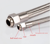 Tuyau métallique à vapeur en acier inoxydable 304, tête sphérique de type D, tête sphérique pour transfert de chaleur, tube résistant aux hautes températures