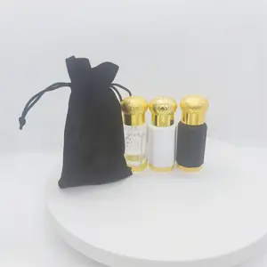 3ml 6ml 12ml 아랍어 멋진 디자인 Oud Attar 오일 유리 병 유리 스틱 파우치