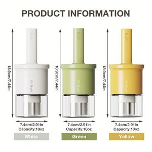 Glass Oil Dispenser Bottle Cooking <b>BBQ</b> Vinegar Sauce Grill Frying Kitchen Oil Container with Silicone Basting Pastry Brush - Product Image 2