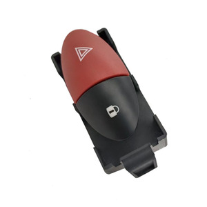 Interrupteur de feux de détresse Renault Twingo 252100991R, pièce de rechange en plastique et fer pour réparation automobile - Product Image 1