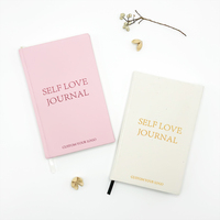 Carnet de planification quotidienne et d'affirmations positives pour l'amour-propre, couverture rigide en lin, non daté, pour fille
