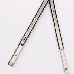 17mm 금속 테이블 슬라이드 풀 익스텐션 슬라이드 트랙 레일 볼 베어링 양방향 서랍 슬라이드 - Product Image 4