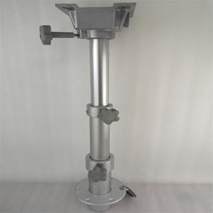 3-Section Adjustable Aluminum Alloy P4 <b>Table</b> <b>Legs</b> 290-690mm Desktop Base for Yachts Boats RVs Marine Supplies - Product Image 2