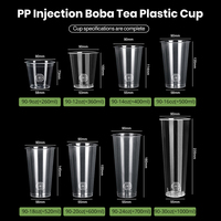 Cundao 360ml 500ml 600ml 700ml Tasses à thé au lait en plastique recyclables Logo personnalisé Gobelets jetables en PP givrés