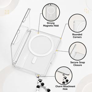 Clear Clip Closure <b>Card</b> <b>Holder</b> for TCG for and <b>Credit</b> <b>Cards</b> Fashion Design PC Material - Product Image 3