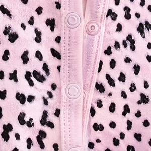 Pijama de una pieza con estampado floral para bebé, 100% algodón, manga larga, para recién nacida, con pies cubiertos, de 0 a 12 meses - Product Image 6