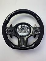 Volant de voiture en fibre de carbone brillant personnalisé, style M Performance pour BMW F20 F30 G20 G30 M3 M4 M5 Series