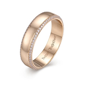 12g Yellow Gold 18K 14K 10K Solid Real Gold Lab Grown Diamond Ring Custom <b>Jewelry</b> <b>Handmade</b> Wedding Rings Couple Set Daily Wear - Product Image 1