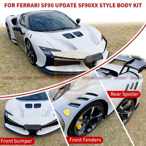 ชุดแต่งตัวถังรถยนต์คาร์บอนไฟเบอร์แห้งรุ่นใหม่ SF90XX สำหรับ Ferrari SF90 กันชนหน้า-หลัง บังโคลน สเกิร์ตข้าง - Product Image 4