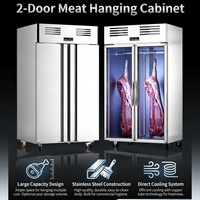 Vitrine Réfrigérée Commerciale Suspendue Grande Capacité pour Viande avec Porte en Verre Trempé