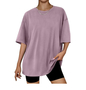 BD Brand High Street Trendy Summer Camisetas de algodón Casual New Distressed Plus Size Oversize Bordado Logo Print Short Knitted - Product Image 6