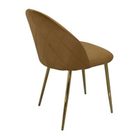 Chaise de salle à manger noire de conception française et italienne avec pieds en métal, échantillon gratuit, vente en gros, mobilier de salle à manger moderne