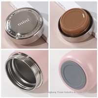 Thermos à double paroi en acier inoxydable avec isolation de 6 à 12 heures, mini portable pour le bureau et l'extérieur